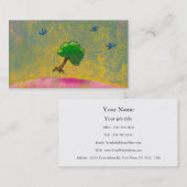 Kunst-Fliegenbaum des Kreativitätsphantasiespaßes Visitenkarte (Vorne/Hinten)