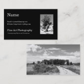 Kunst-Fotografie-Visitenkarte-Schablone Visitenkarte (Vorne/Hinten)