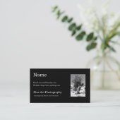 Kunst-Fotografie-Visitenkarte-Schablone Visitenkarte (Stehend Vorderseite)