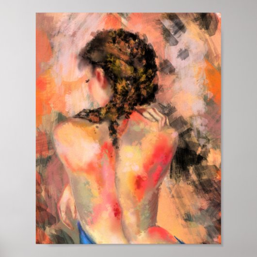 Kunst Frau Körper Poster (Vorne)