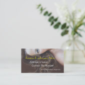 Kunst-Frisörsalon-Visitenkarten Visitenkarte (Stehend Vorderseite)