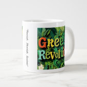 "Kunst für die Erde" Jumbo-Tasse (Vorderseite Rechts)