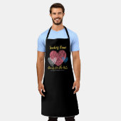 Kunst für die Künste, bunte Herzen Schürze (Getragen)