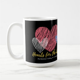 Kunst für die Künste, rosa Herz, Personalisiert Kaffeetasse