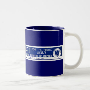 Kunst für die Öffentlichkeit - WPA-Plakat - Zweifarbige Tasse