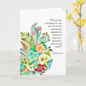 Kunst für die Wohltätigkeit Grußkarte Karte (Gelbe Blume)