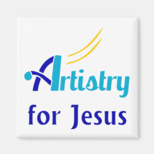Kunst für Jesus Magnet