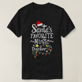Kunst für Santas Lieblings-Musiklehrer T-Shirt
