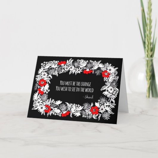 Kunst für Wohltätigkeit Grußkarte Feiertagskarte (Vorderseite)