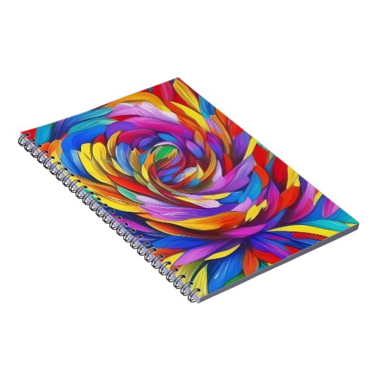 Kunst Fusion Vibrant School Arbeit schreiben Farbe Notizblock (Rechte Seite)