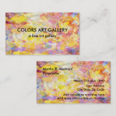 Kunst-Galerie-abstrakter Entwurf Visitenkarte (Vorne/Hinten)