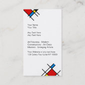 Kunst-Galerie-Visitenkarten Visitenkarte (Rückseite)