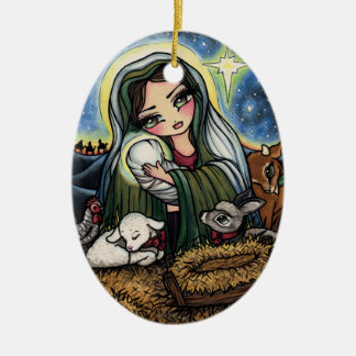 Kunst Geburt Christis-Weihnachtsjesuss Mary durch Keramik Ornament