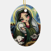 Kunst Geburt Christis-Weihnachtsjesuss Mary durch Keramik Ornament (Hinten)