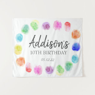 Kunst Geburtstags Willkommen, Mal Geburtstags-Tape Wandteppich