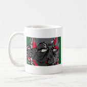 Kunst-Gesichts-Druck Kaffeetasse (Links)