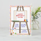 Kunst-Gestell-Einladung Einladung (Stehend Vorderseite)