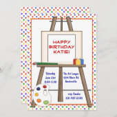 Kunst-Gestell-Einladung Einladung (Vorne/Hinten)