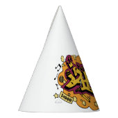 Kunst Graffiti Handzeichnung Partyhütchen (Links)