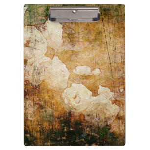 kunst-grunge-blumen-vintage-hintergrund-textur klemmbrett