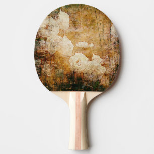 kunst grunge floral vintage hintergrund textur tischtennis schläger