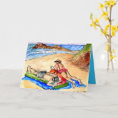 KUNST-GRUSS-KARTEN - KÜNSTLER - H DAVIDSOHN KARTE (Gelbe Blume)