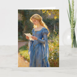Kunst-Grußkarte im Stil des romantischen Impressio Karte