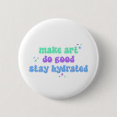 Kunst Gutes tun Button (Vorderseite)
