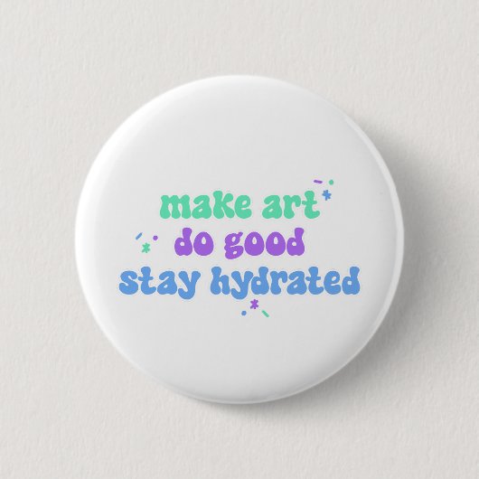 Kunst Gutes tun Button (Vorderseite)
