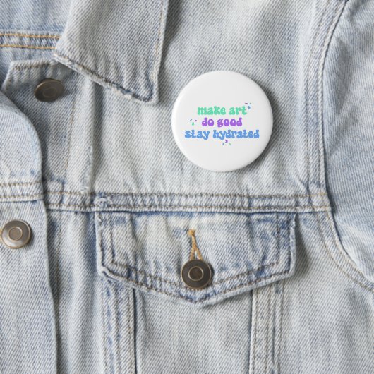 Kunst Gutes tun Button (Beispiel)