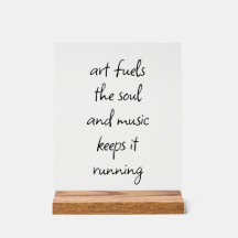 Kunst heizt das Soul Akryllische Zeichen an