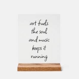 Kunst heizt das Soul Akryllische Zeichen an Acrylschild