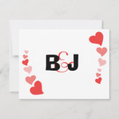 Kunst Herz Einladung (Rückseite)