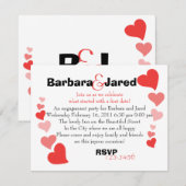 Kunst Herz Einladung (Vorne/Hinten)