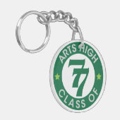 Kunst High School-Klasse mit 77 Logo Schlüsselanhänger (Vorderseite links)