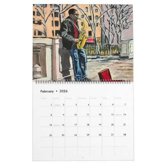 "Kunst holt Leute-zusammen" 2018 Wandkalender (Feb 2026)
