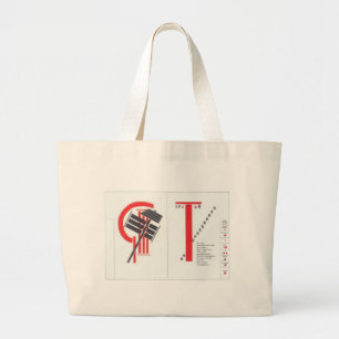 Kunst-Illustration EL Lissitzky- zu 'für das voic Jumbo Stoffbeutel