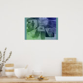 Kunst im Badezimmer Poster (Küche)