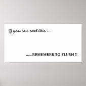 Kunst im Badezimmer Poster (Vorne)