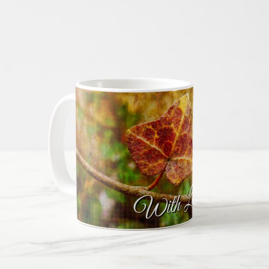 Kunst im Herbst - Personalisiert für jeden Anlass Kaffeetasse (Vorderseite Links)