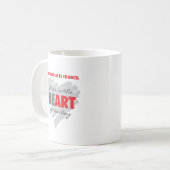 Kunst im Herzen der Bay-Tasse Kaffeetasse (Vorderseite Links)