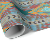 Kunst im Muster des amerikanischen Südwestens und  Geschenkpapier (Rolleneckpunkt)