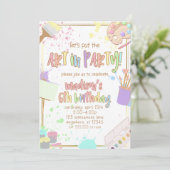 Kunst im Party Party Einladung Malerei (Stehend Vorderseite)