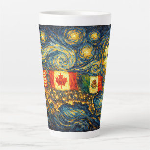 Kunst im Stil von Van Gogh  USA MX CA Milchtasse