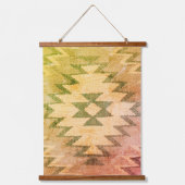 Kunst im Südwesten, warme, verschlungene Farben, Wandteppich Mit Holzrahmen (Vorderseite)