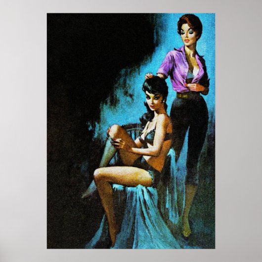 Kunst im Vintagen Pulsmagazin des komischen Gefühl Poster (Vorne)