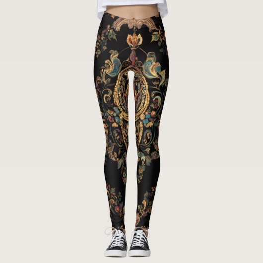 Kunst in Bewegung Leggings (Vorderseite)