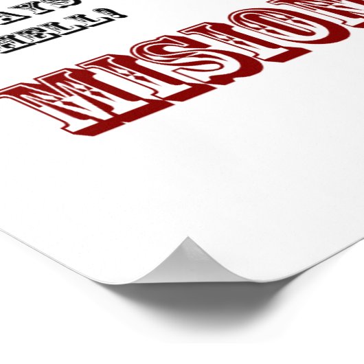 Kunst in der Welt! - Viva Chile Mision Cumplida! Poster (Ecke)