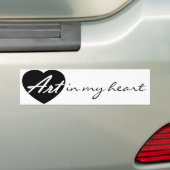 Kunst in meinem Herzen Autoaufkleber (Auf Auto)