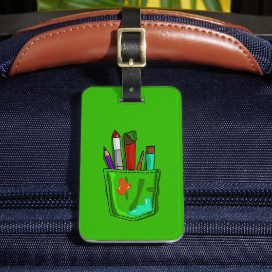 Kunst in meinem Taschen Gepäckanhänger (Vorderseite Insitu 2)